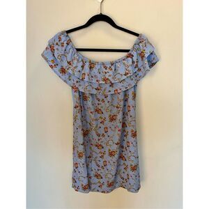 Mary & Mabel floral off the shoulder medium dress